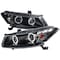 Spec-D Tuning 08-12 Honda Accord Halo Projector Headlight Black Housing 2LHP-ACD082JM-TM - alternate 1